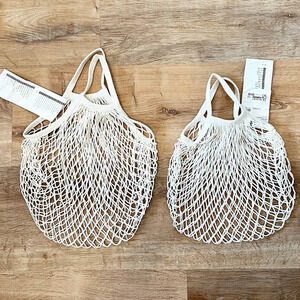 IKEA KUNGSFORS Mesh bag, set of 2, natural